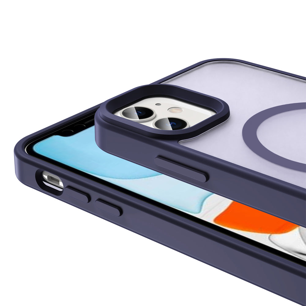 Apple iPhone 11 Kılıf M-safe Şarj Özellikli Mat Arka Yüzey Zore Sio Kapak Gri