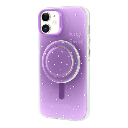 Apple iPhone 11 Kılıf M-safe Şarj Özellikli Tak-Çıkar Pop Soketli Zore Tiktok Kapak Mor