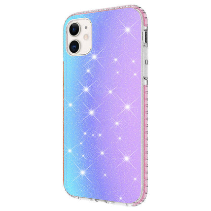 Apple iPhone 11 Kılıf Parlak Renk Geçişli Zore Velle Kapak Mor