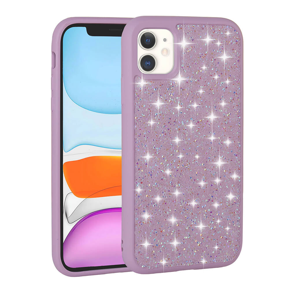 Apple iPhone 11 Kılıf Parlak Taşlı Tasarım Zore Pırlanta Kapak Pembe