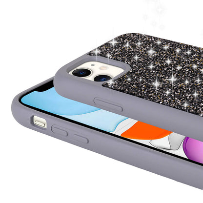 Apple iPhone 11 Kılıf Parlak Taşlı Tasarım Zore Pırlanta Kapak Beyaz