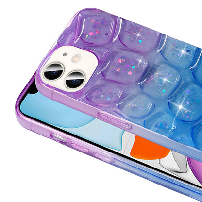 Apple iPhone 11 Kılıf Simli 3D Desenli Zore Hacar Kapak Beyaz