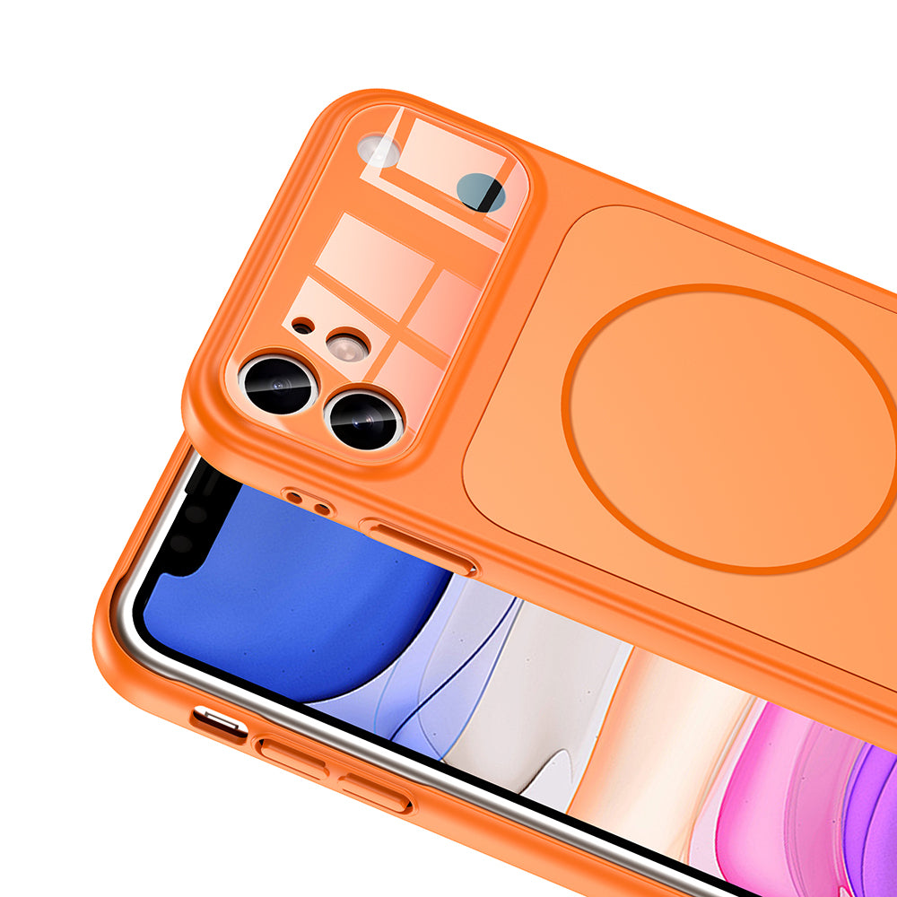 Apple iPhone 11 Kılıf Zore M-Safe Şarj Özellikli Kamera Korumalı Formen Kapak Siyah