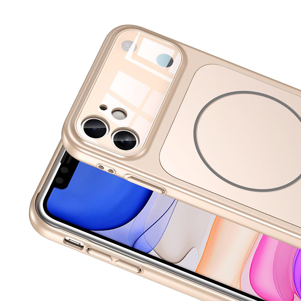 Apple iPhone 11 Kılıf Zore M-Safe Şarj Özellikli Kamera Korumalı Formen Kapak Siyah