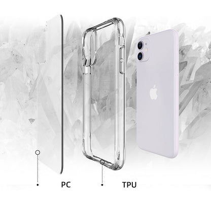 Apple iPhone 11 Kılıf Zore Şeffaf Ultra İnce Airbag Tasarımlı Okka Kapak Renksiz