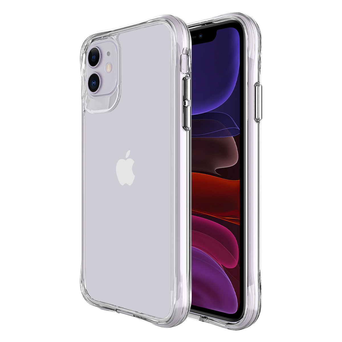 Apple iPhone 11 Kılıf Zore Şeffaf Ultra İnce Airbag Tasarımlı Okka Kapak Renksiz