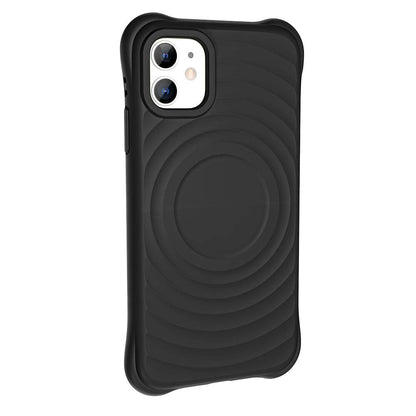 Apple iPhone 11 M-safe Şarj Özellikli Airbagli Mat Görünümlü Zore Hepi Kapak Siyah