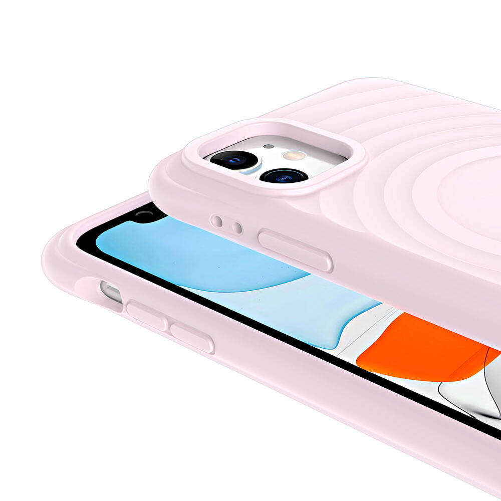 Apple iPhone 11 M-safe Şarj Özellikli Airbagli Mat Görünümlü Zore Hepi Kapak Lila