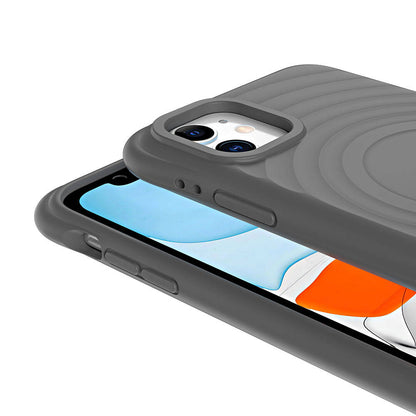 Apple iPhone 11 M-safe Şarj Özellikli Airbagli Mat Görünümlü Zore Hepi Kapak Yeşil