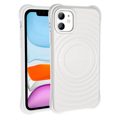 Apple iPhone 11 M-safe Şarj Özellikli Airbagli Mat Görünümlü Zore Hepi Kapak Lila