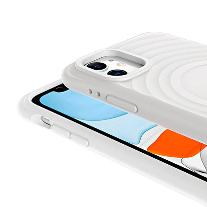 Apple iPhone 11 M-safe Şarj Özellikli Airbagli Mat Görünümlü Zore Hepi Kapak Siyah