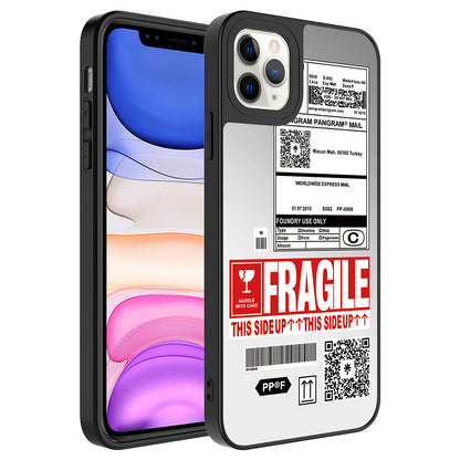 Apple iPhone 11 Pro Kılıf Aynalı Desenli Kamera Korumalı Parlak Zore Mirror Kapak Fragile