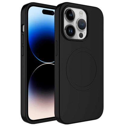 Apple iPhone 11 Pro Kılıf M-safe Wireless Şarj Özellikli Pastel Renk Silikon Zore Plas Kapak