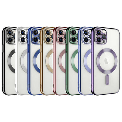 Apple iPhone 11 Pro Max Kılıf Kamera Korumalı M-safe Wireless Şarj Özellikli Zore Demre Kapak