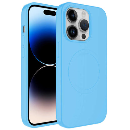 Apple iPhone 11 Pro Max Kılıf M-safe Wireless Şarj Özellikli Pastel Renk Silikon Zore Plas Kapak
