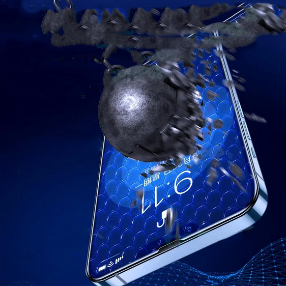 Apple iPhone 11 Pro Zore Darbeye Dayanıklı Anti Statik Temperli Cam Ekran Koruyucu Siyah