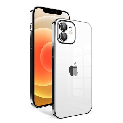 Apple iPhone 12 Kılıf Kamera Korumalı Renkli Çerçeveli Zore Garaj Kapak