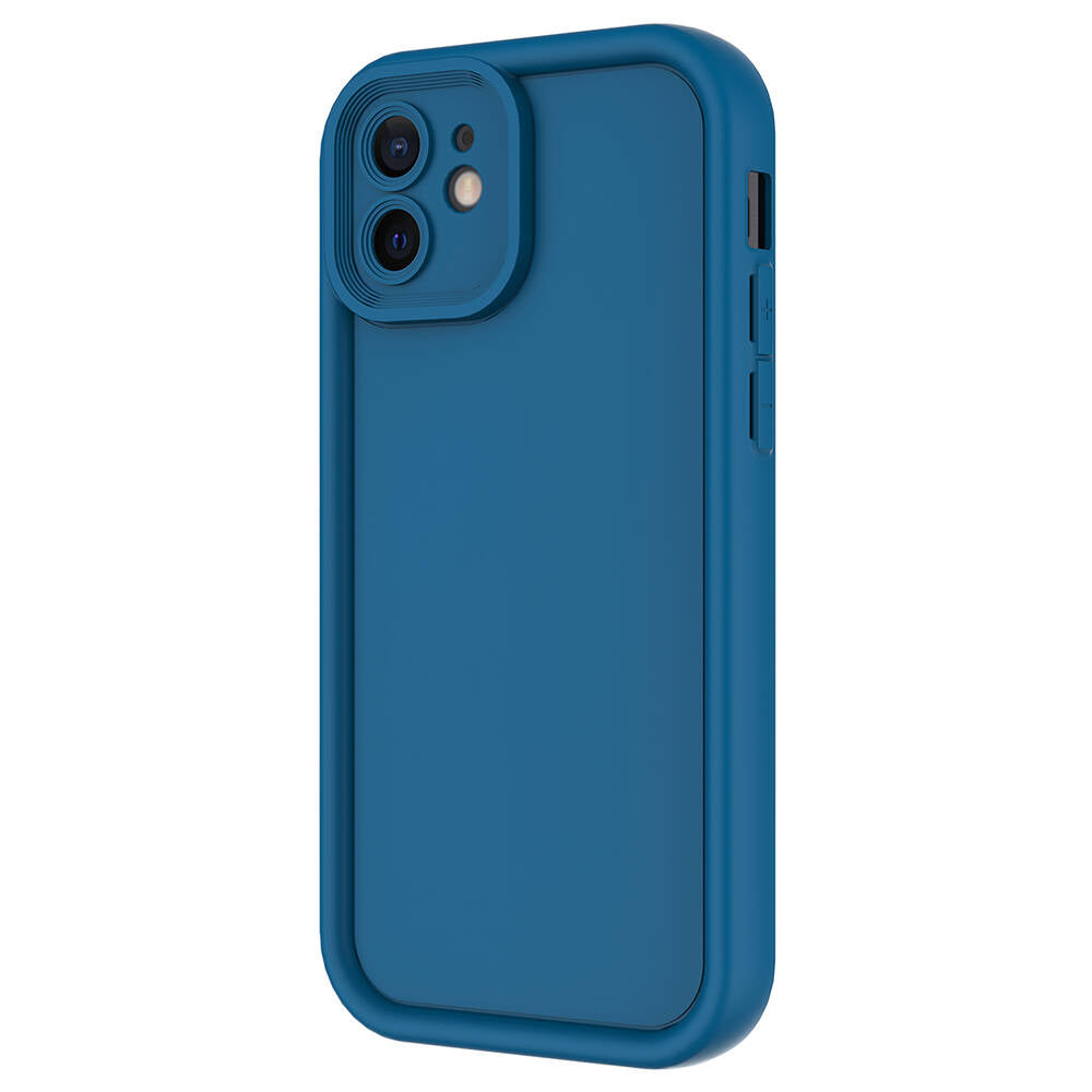 Apple iPhone 12 Kılıf Kamera Korumalı Zore Ananas Kapak Pembe Koyu