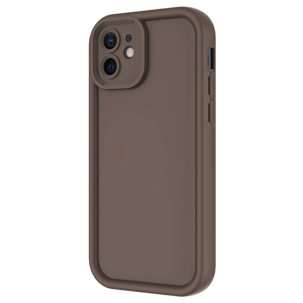 Apple iPhone 12 Kılıf Kamera Korumalı Zore Ananas Kapak Pembe Koyu