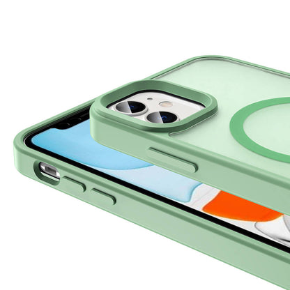 Apple iPhone 12 Kılıf Magsafe Şarj Özellikli Mat Arka Yüzey Zore Sio Kapak Koyu Mor