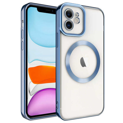 Apple iPhone 12 Kılıf M-safe Wireless Şarj Özellikli Zore Setro Silikon