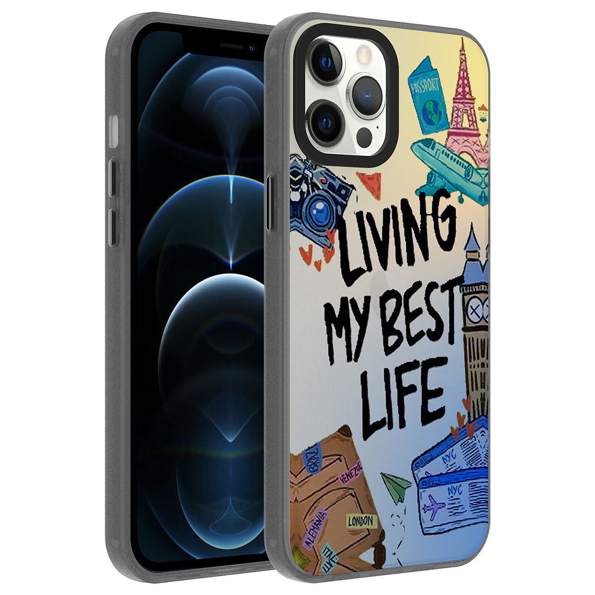 Apple iPhone 12 Pro Kılıf Desenli Zore Dragon Sert Kapak Have