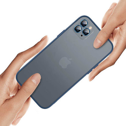 Apple iPhone 12 Pro Kılıf Zore Retro Kapak Mavi