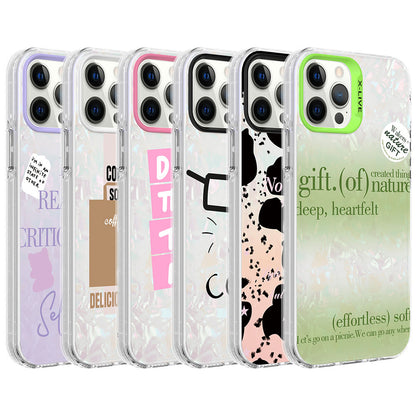 Apple iPhone 12 Pro Max Kılıf Mermer Desenli Zore Marbello Kapak Mor