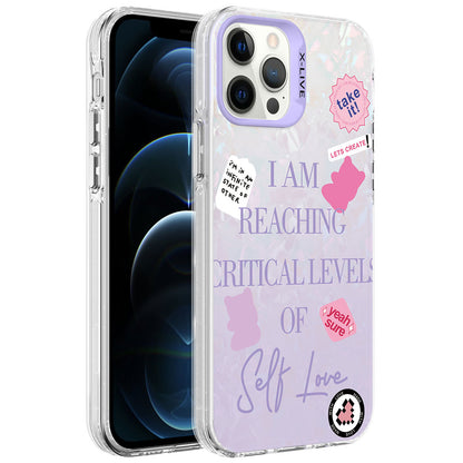 Apple iPhone 12 Pro Max Kılıf Mermer Desenli Zore Marbello Kapak Mor