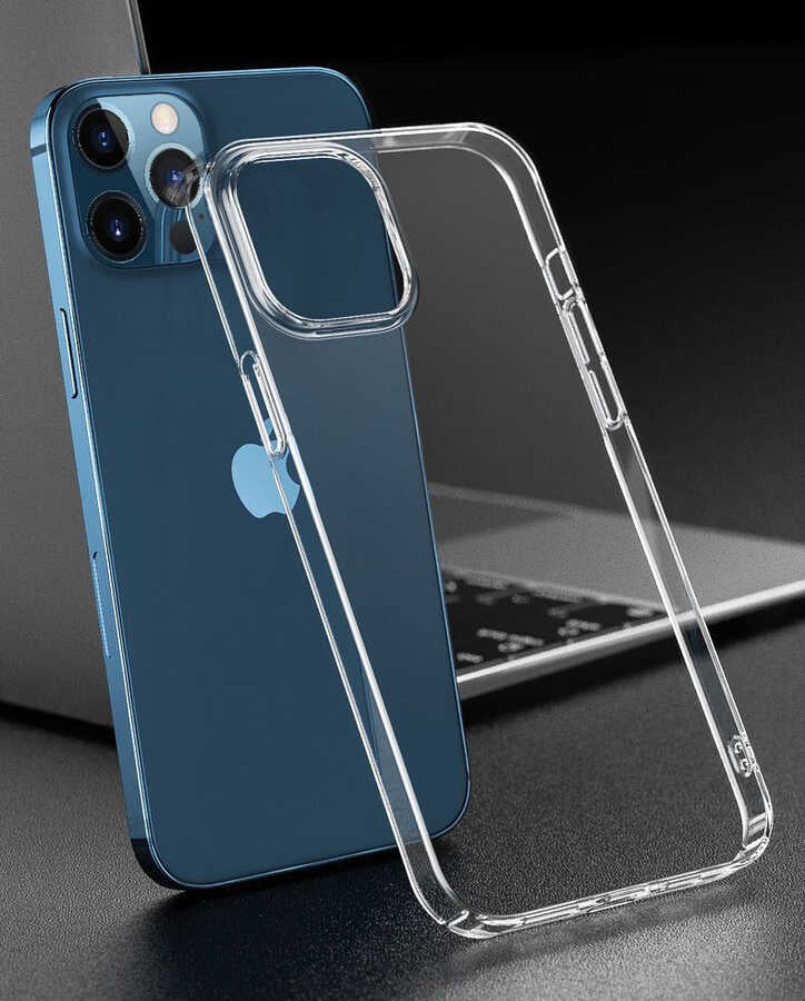 Apple iPhone 12 Pro Max Kılıf Zore Droga Kapak Renksiz