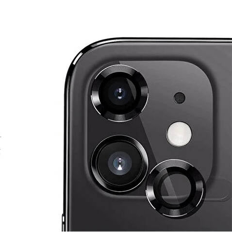 Apple iPhone 12 Zore CL-12 Premium Safir Parmak İzi Bırakmayan Anti-Reflective Kamera Lens Koruyucu Mavi
