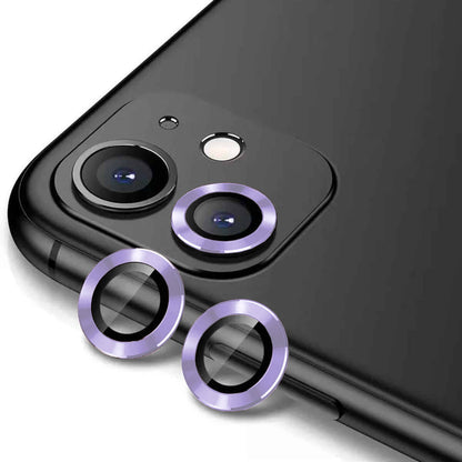 Apple iPhone 12 Zore CL-12 Premium Safir Parmak İzi Bırakmayan Anti-Reflective Kamera Lens Koruyucu Lila