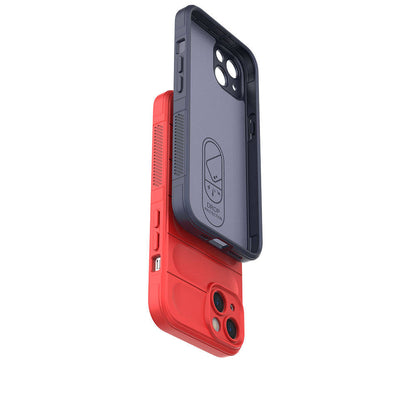 Apple iPhone 13 Kılıf Esnek TPU Oyuklu Arka Yüzey Tasarımlı Zore Etnik Silikon Kapak Siyah