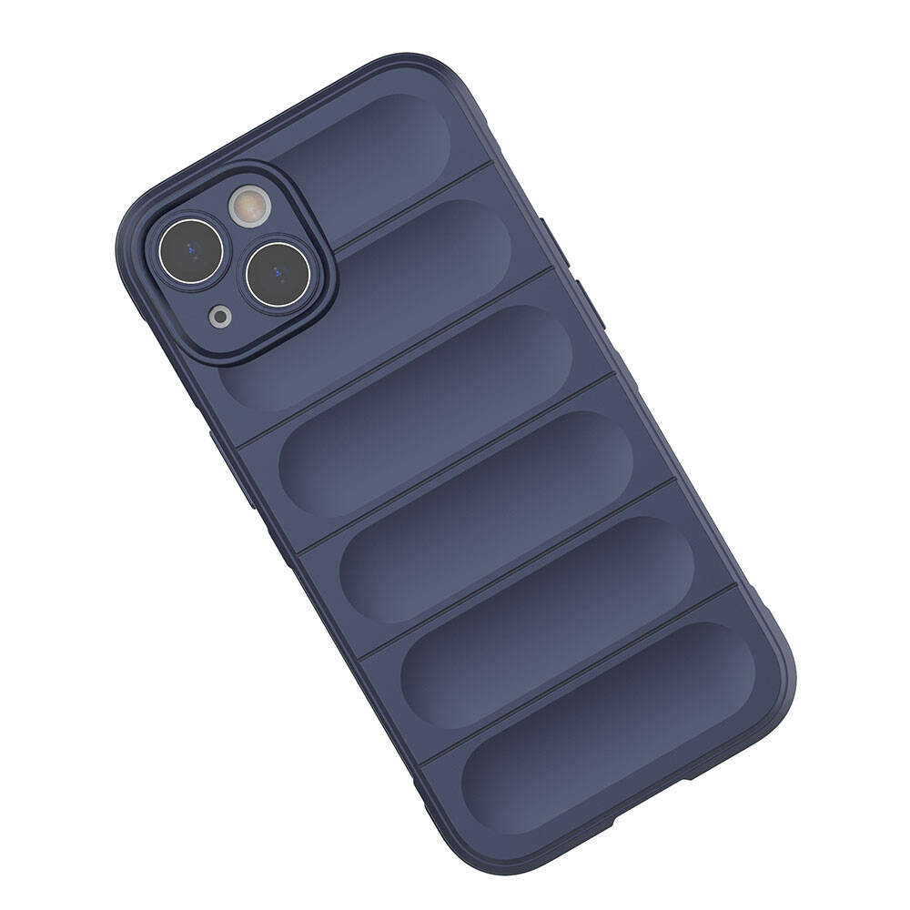 Apple iPhone 13 Kılıf Esnek TPU Oyuklu Arka Yüzey Tasarımlı Zore Etnik Silikon Kapak Kırmızı