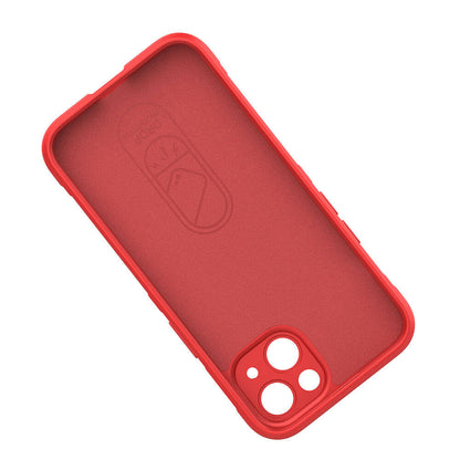 Apple iPhone 13 Kılıf Esnek TPU Oyuklu Arka Yüzey Tasarımlı Zore Etnik Silikon Kapak Koyu Yeşil