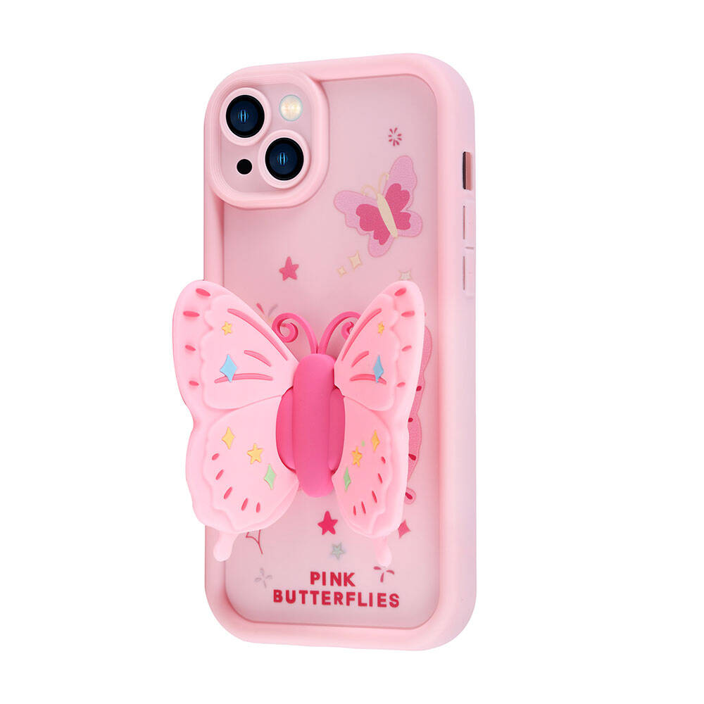 Apple iPhone 13 Kılıf Kamera Korumalı Figür Tasarımlı Zore Kapya Kapak Koyu Kahve