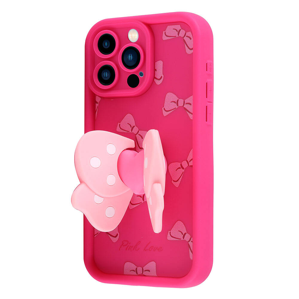 Apple iPhone 15 Pro Max Kılıf Kamera Korumalı Figür Tasarımlı Zore Kapya Kapak Koyu Kahve