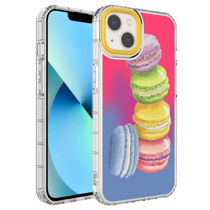 Apple iPhone 13 Kılıf Kamera Korumalı Renkli Desenli Sert Silikon Zore Korn Kapak