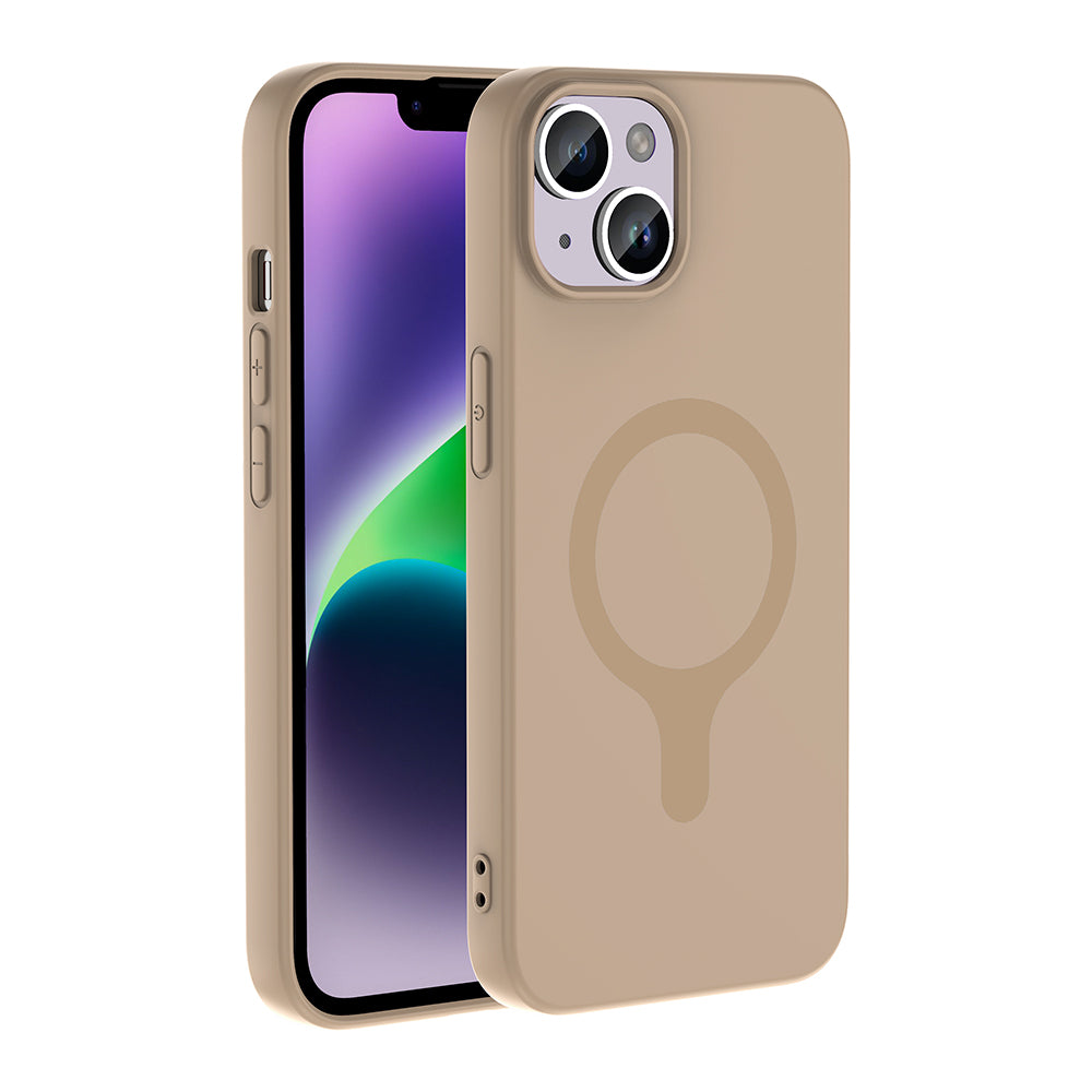 Apple iPhone 13 Kılıf M-Safe Şarj Özellikli Zore Aris Silikon Kapak