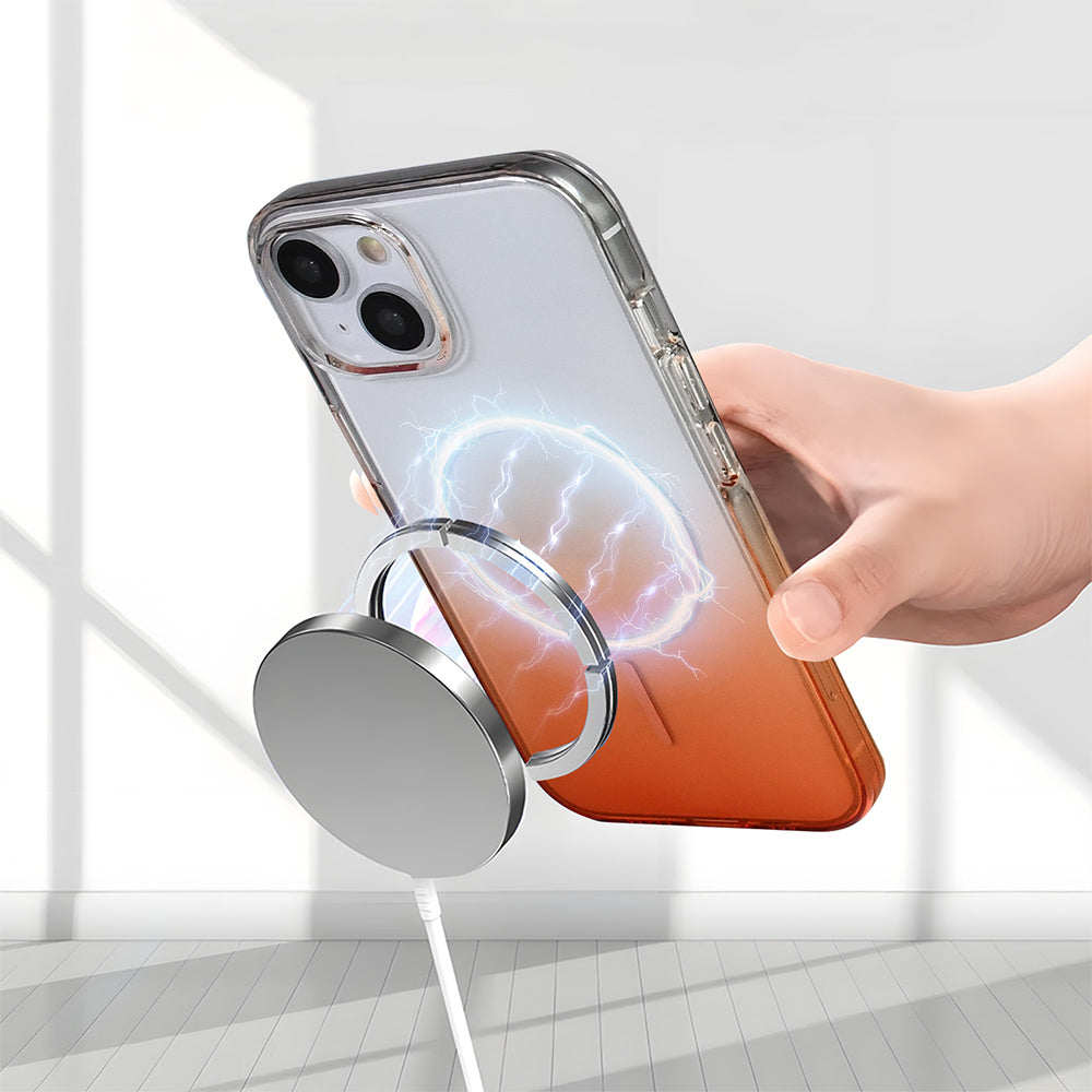 Apple iPhone 13 Kılıf M-Safe Şarj Özellikli Zore Septik Silikon Kapak Turkuaz