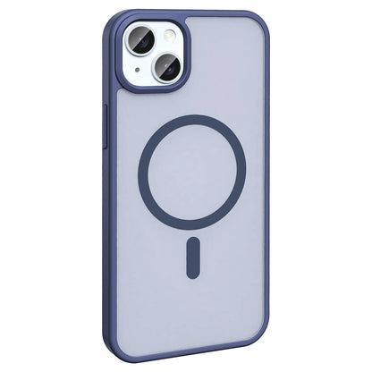 Apple iPhone 13 Kılıf M-safe Şarj Özellikli Mat Arka Yüzey Zore Sio Kapak Siyah