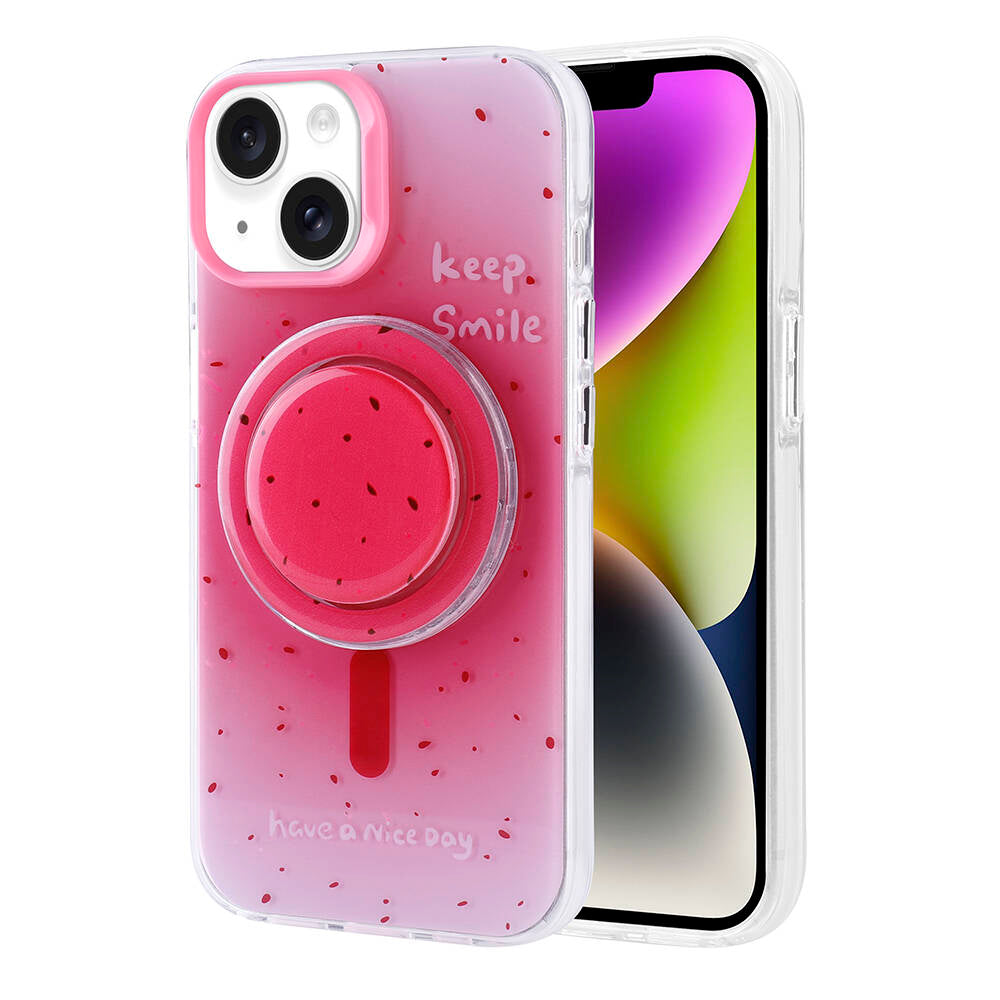 Apple iPhone 13 Kılıf M-safe Şarj Özellikli Tak-Çıkar Pop Soketli Zore Tiktok Kapak Siyah