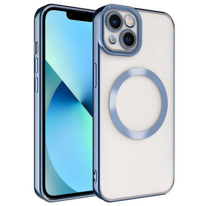Apple iPhone 13 Kılıf M-safe Wireless Şarj Özellikli Zore Setro Silikon