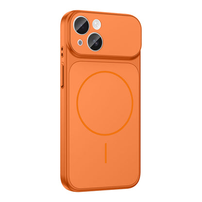 Apple iPhone 13 Kılıf Zore M-Safe Şarj Özellikli Kamera Korumalı Formen Kapak Gold