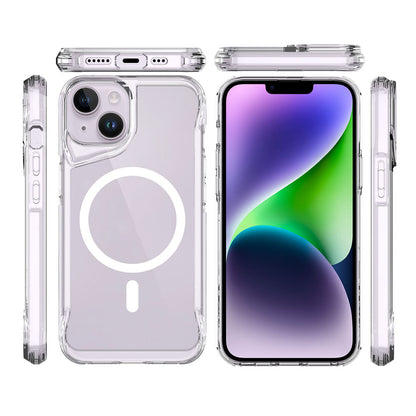 Apple iPhone 13 Kılıf Zore M-safe Şarj Özellikli T-Max M-safe Kapak Renksiz