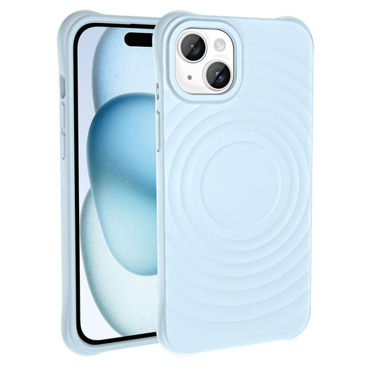 Apple iPhone 13 M-safe Şarj Özellikli Airbagli Mat Görünümlü Zore Hepi Kapak Gri