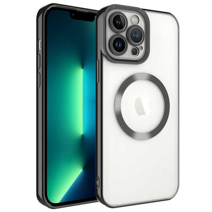 Apple iPhone 13 Pro Kılıf M-safe Wireless Şarj Özellikli Zore Setro Silikon