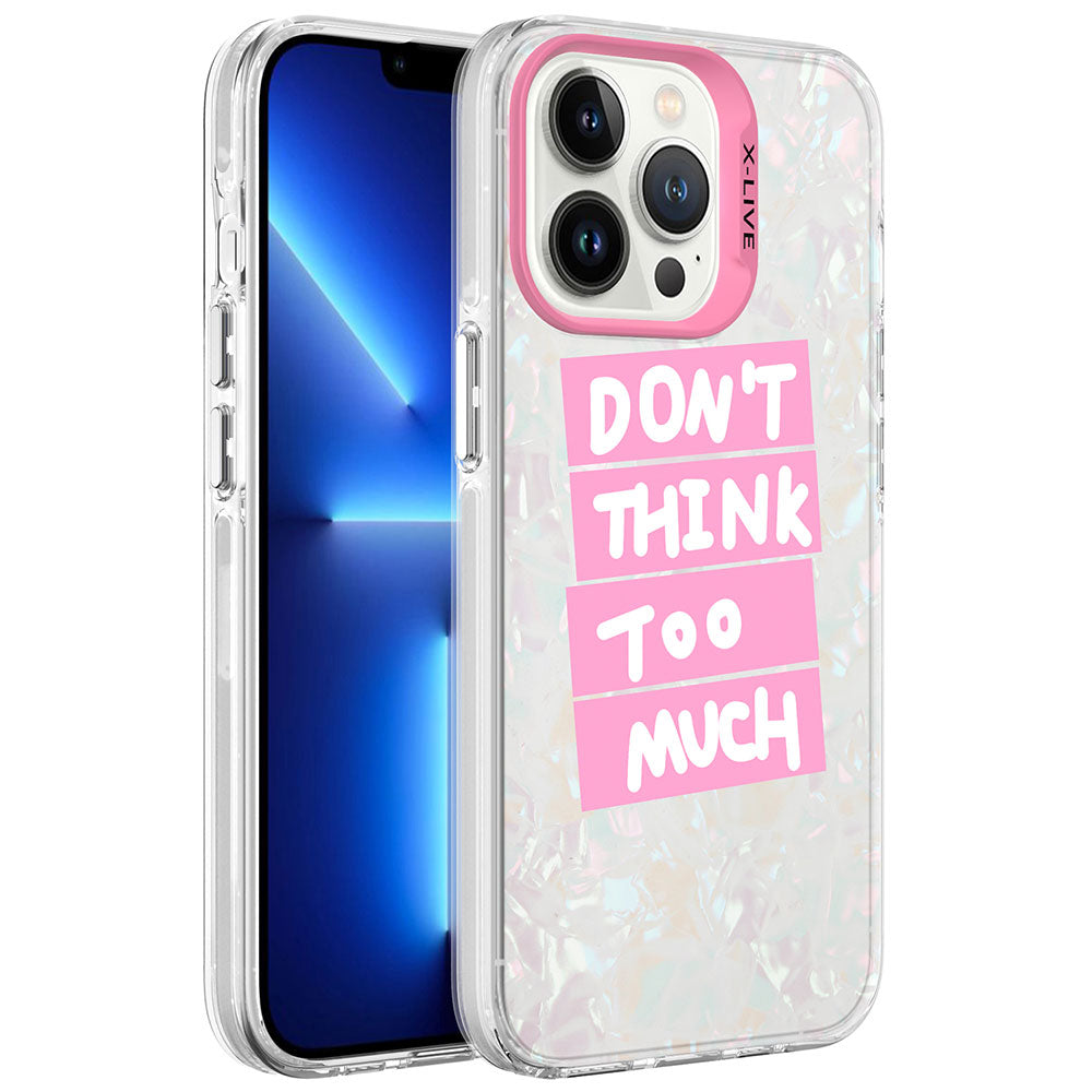 Apple iPhone 13 Pro Kılıf Mermer Desenli Zore Marbello Kapak Pembe