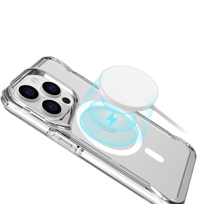 Apple iPhone 13 Pro Kılıf Zore M-safe Şarj Özellikli T-Max M-safe Kapak Renksiz