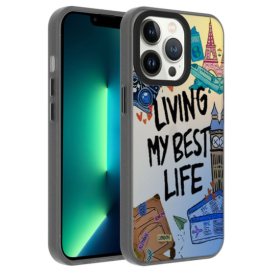 Apple iPhone 13 Pro Max Kılıf Desenli Zore Dragon Sert Kapak Seyahat